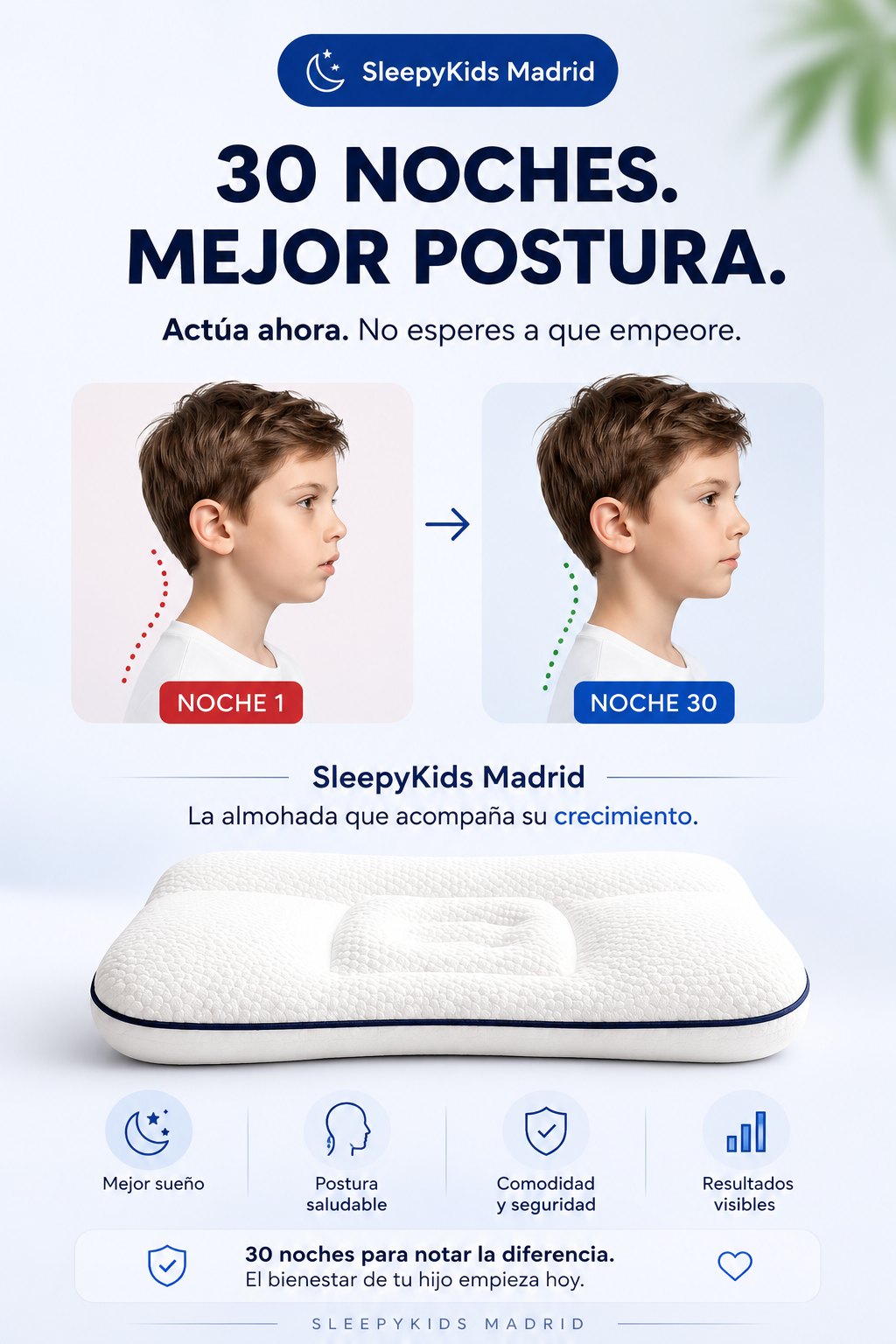 Almohada Ergonómica para Niños